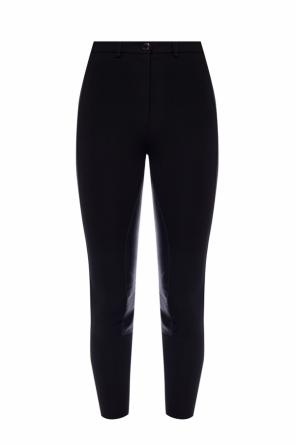 Trousers with leather inserts, zdjęcie 1 Trousers with leather inserts od Burberry